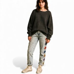 Vintage Anti-Basic Jeans Light Acid Wash Super‎ High Waist Sz 5/6